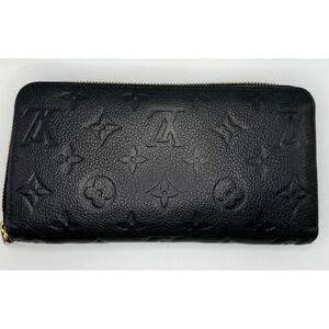 Louis Vuitton Empreinte‎ Zippy Wallet Black Leather Monogram
